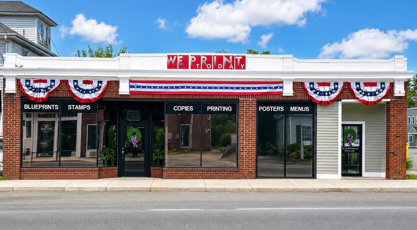 We Print Today storefront — full-service print, copy & sign shop in Kingston, MA