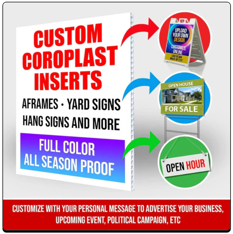 24x36 full-color coroplast contractor sign